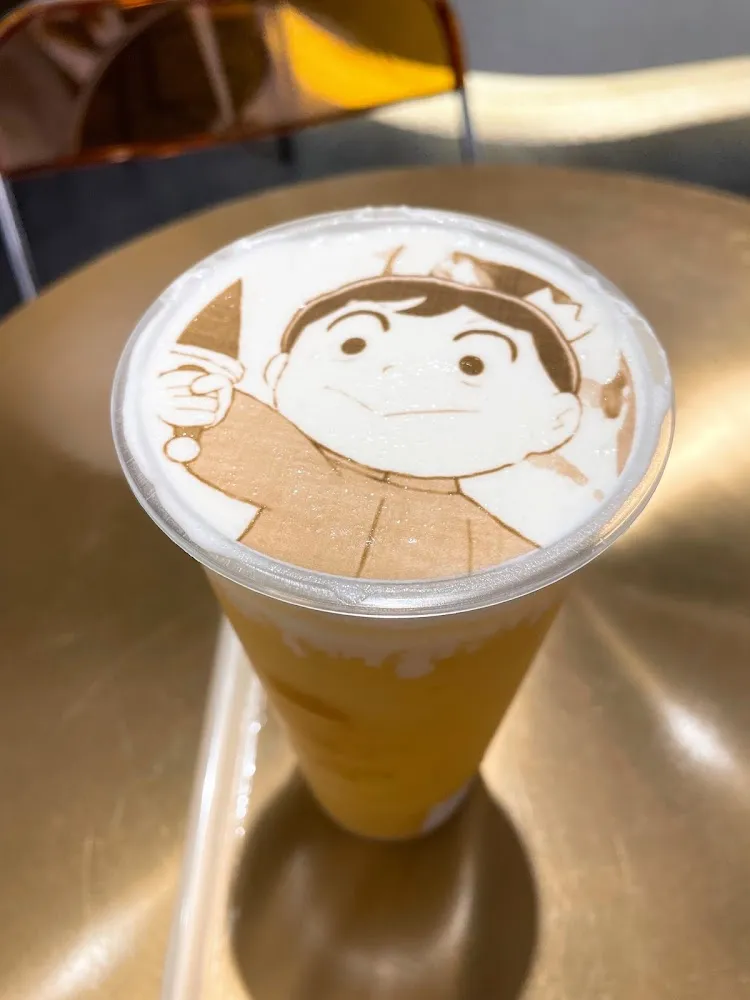 Bean Curd Popo Milk Tea