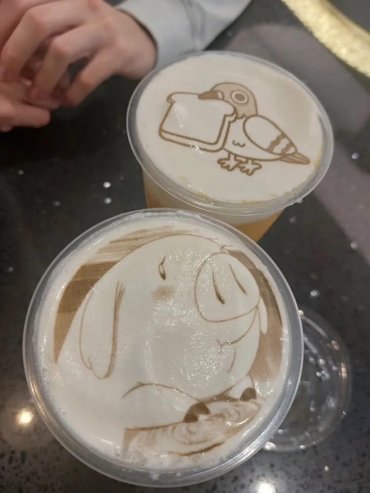 Frappés Litchi Et Mangue Avec Impression